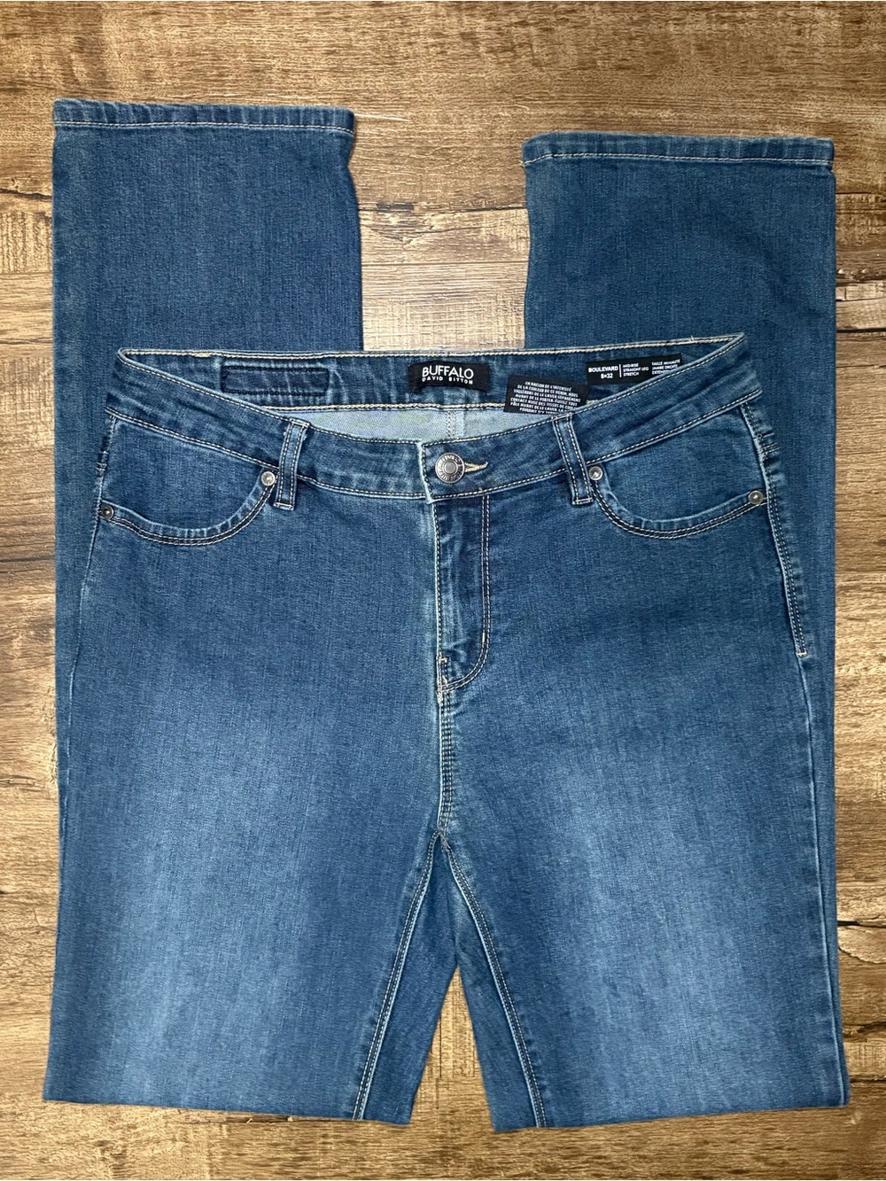 Buffalo David Bitton Women’s Straight Leg Jeans - Blue